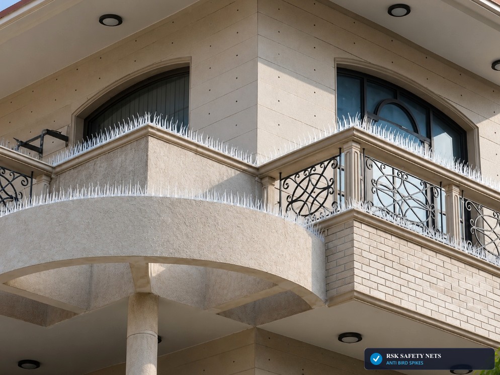 High-Rise Multi-Tier Balcony Parapet Wall Anti-Bird Spikes