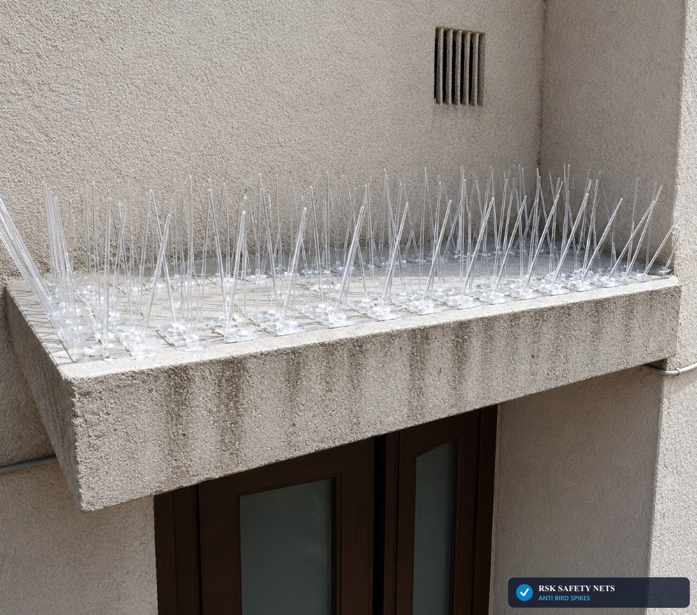 Window Ledge & AC Unit Polycarbonate Base Anti-Pigeon Spikes
