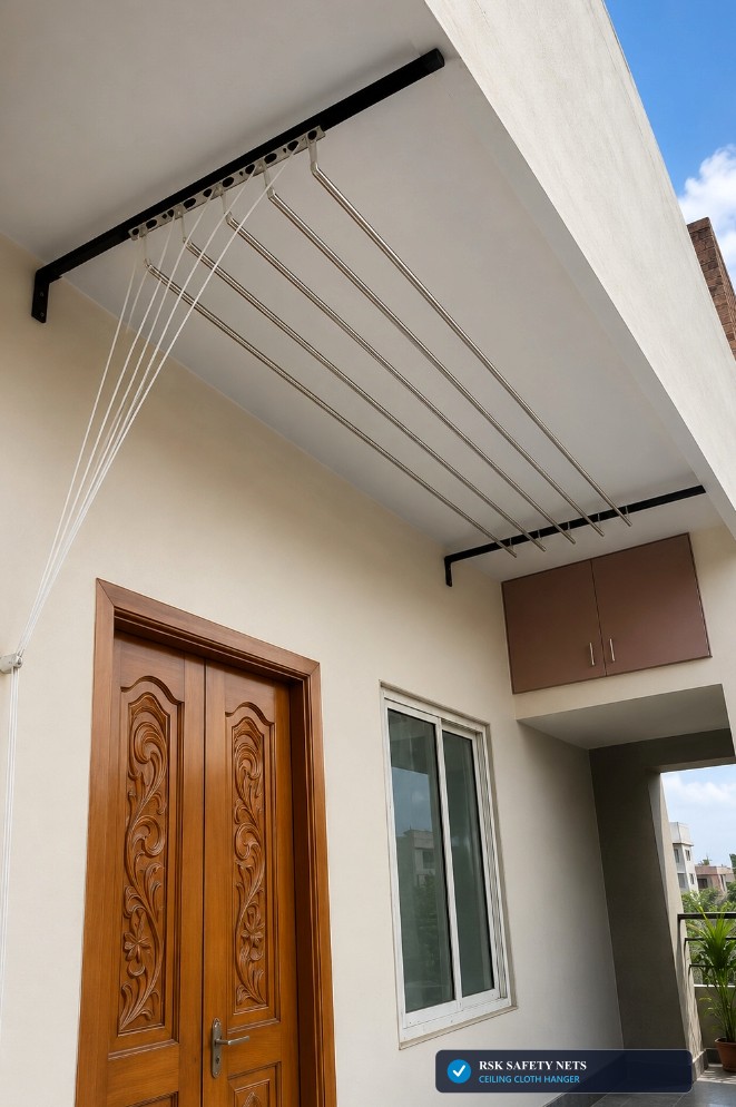 Heavy Duty SS Ceiling Cloth Hanger System