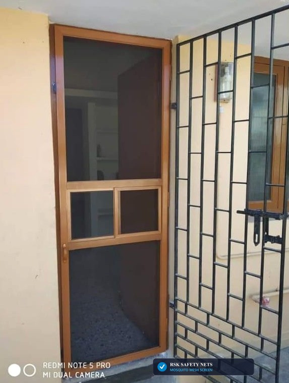 Aluminum Frame Hinged Mosquito Mesh Door (Pet & Scratch Proof)